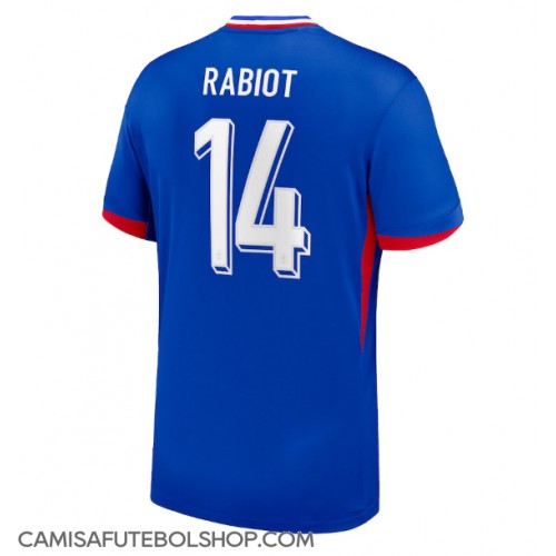 Camisa de time de futebol França Adrien Rabiot #14 Replicas 1º Equipamento Europeu 2024 Manga Curta